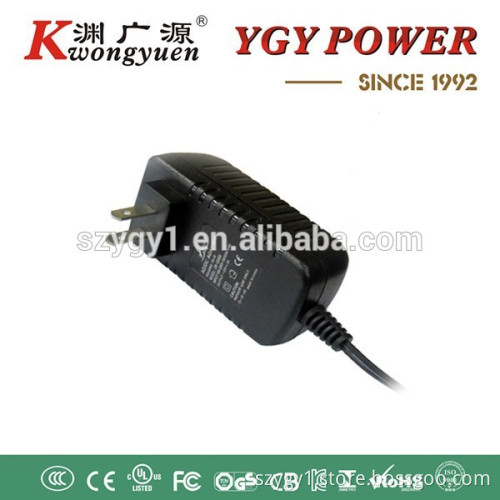 plug in connection and DC 12V 1A output type wall mount adapter with PSE UL